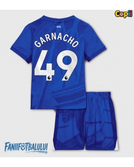 Chelsea Alejandro Garnacho #49 Echipament de Fotbal Replică 2025-26 Copii Acasa (+ Șorturi)